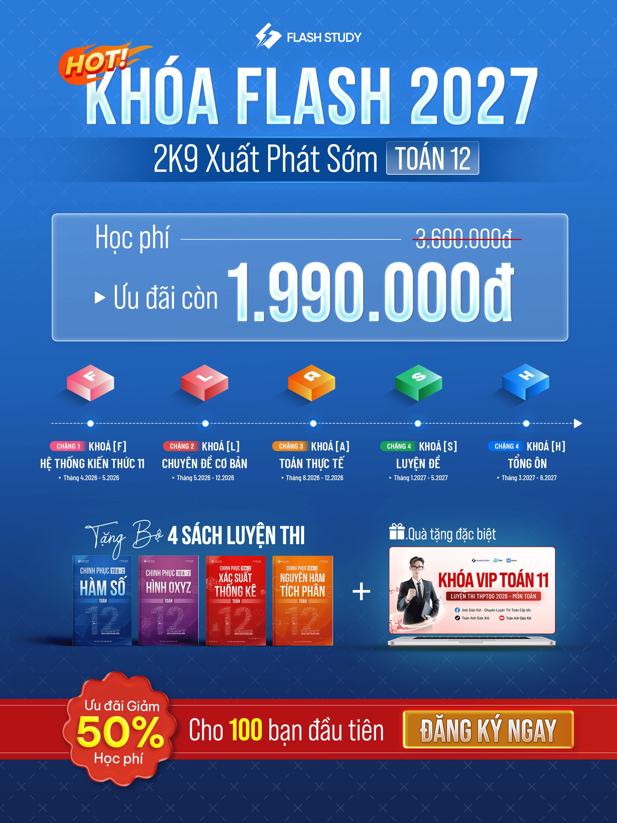 Flash Study - Nền tảng luyện thi THPT, ĐGNL cấp tốc
